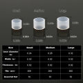 9KM 200~210Pcs Wacky Worm O'Rings for Wacky Rigging Senkos Soft Plastic Worms Stickbaits, Silicone Bait Saver O-Rings. 