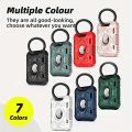 Case For Airtag with Keychain, Shockproof AirTag Holder,Anti-Scratch AirTag Cover Tracker Key Ring Dog Collar AirTag Protector. 