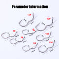 FISH KING12Pcs High Carbon Steel Fishing Hooks With Ring 6-13# Automatic Flip SHarp Barbed Fishhook for Carp Fishing Accessories. 