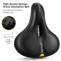 ROCKBROS Bicycle Saddle Rainproof PU Surface Soft Memory Sponge Shockproof Cycling Seat MTB Saddle Reflective Bike Saddle Seat. 