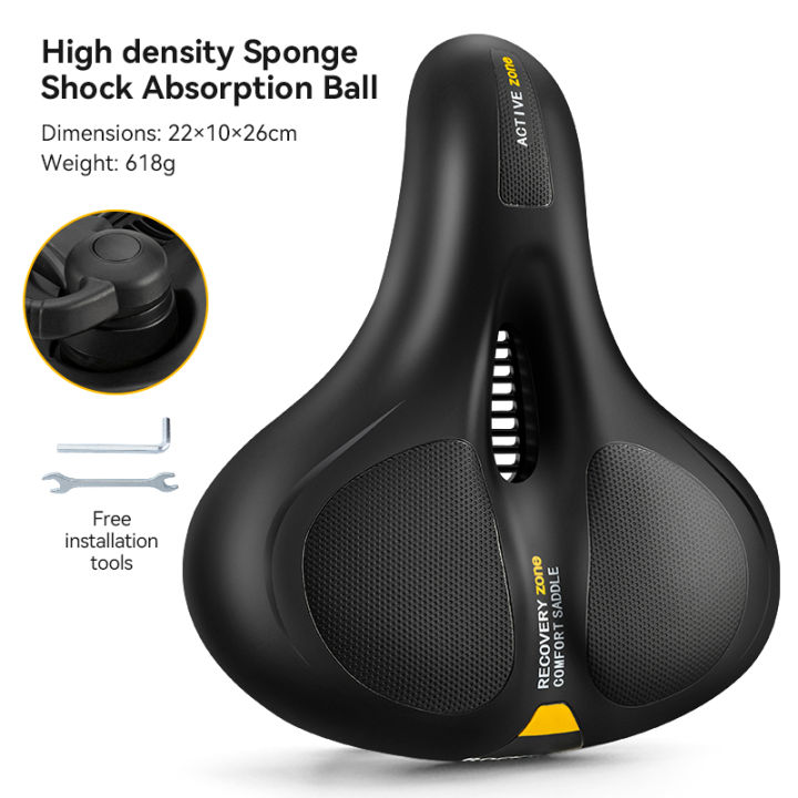 ROCKBROS%20Bicycle%20Saddle%20Rainproof%20PU%20Surface%20Soft%20Memory%20Sponge%20Shockproof%20Cycling%20Seat%20MTB%20Saddle%20Reflective%20Bike%20Saddle%20Seat%20-%20Image%208