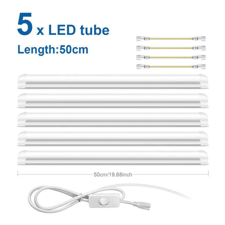 1.64FT%2050CM%2025W%20Led%20Fluorescent%20Light%20Energy%20Saving%201-6Pcs%20T8%20LED%20Tube%20For%20Kitchen%20Dining%20Room%20Garage%20Shop%20Lighting,EU/US%20-%20Image%207