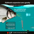 1pcs carp hook bighead carp reverse off-base line hook suspended off-bottom used in deep water. 