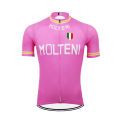 Retro Cycling Jersey Men Pink Bike Clothing Summer Breathable Quick Drying Outdoor sports Jersey. 