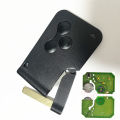 1/5/10pcs 3 Buttons 433Mhz ID46 PCF7947 Chip half Smart Remote car Key For Renault Megane 2 Scenic Card II.