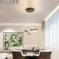 Modern Black Circle Wave Chandelier LED Light +1Wall lamp gift Wavy Pattern | Perfect For Living Rooms & Dining Rooms. 