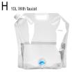 5/10L Foldable Drinking Water Bag Transparent Outdoor Camping Hiking Thickened Bag Big Capacity Storage Container Portable. 