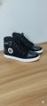 Boots high mid caff golden,black mix fabrics and leather rubber sole shoes for man.