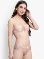 Nude Coloured Women Bra and Underwear Set. 