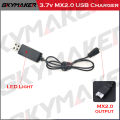 Lipo Battery  1s 3.7v USB Charger Cable JST MX2.0 SM-2P For SYMA Hubsan JJRC RC Boat Car Drone Helicopter parts Accessories. 