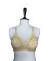 Soft Cotton Embroided Bra For Women With Support Belt, Fancy Cotton Brazier. 