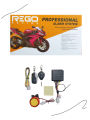 REGO Motorcycle Remote Security Lock Anti Theft Alarm System For Bike Motorcycle Self Star-ter Bikes With Remote Key. 