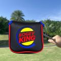 Funny Golf Headcover Golf Club Head Covers Bogey King PU Leather Golf Blade Mallet Putter Cover, Golf Accessories for Day. 