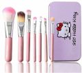 Hello Kitty 7 Pieces Brush Set, Mini Makeup Brush Set With Box. 