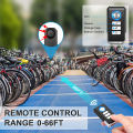 Rockbye Bicycle Alarm Bell 113dB Electric Bike Horn Motorbike Security Anti Theft Wireless Remote Control Vibration Detector New.