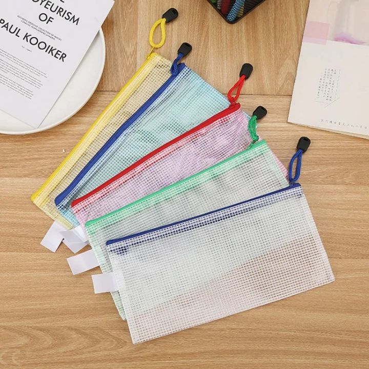 5PCS%20%20A4%20A5%20A6%20Zip%20File%20Folders%20Stationery%20Storage%20Folder%20File%20Mesh%20Zipper%20Pouch%20Document%20Bag%20School%20Office%20Supplie%20-%20Image%204