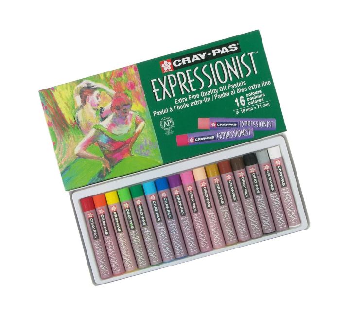 Oil Pastels Colours | Oil Colour | Oil Paint | Sakura Cray-pas Expressionist Oil Pastels Colours 16 pieces