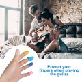 Miwayer 10 PCS Guitar Fingertip Protectors  Silicone Finger Guards 5 Sizes. 