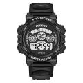 COOBOS Brand Children Watch Sports Digital Watch for Kids Boys Girls Student 30M Waterproof Multifunctional LED Wristwatch. 