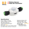 Motion Sensor Light Switch 5V 12V DC Movement Detector Activated Timer Automatic Switch ON OFF LED Strip Light PIR Motion Sensor. 