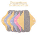 6Pcs Diaper Washable Menstrual Cloth Pads Reusable Graphene Sanitary Napkin Soft 23CM Nursing Pad for Women Pantyliner.