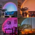 1pc Vibrant Sunset Projection Light - 16-Color Spectrum, USB Remote Control, Dynamic Color Changing LED Light -Creates Warm Home. 