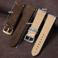 20mm 22mm Quick Release Watch Band Genuine Suede Leather Watch Strap Vintage Brown Grey Watchbands Wristband Men Accessories. 