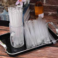 20/40PCS Transparent Straws Individually Packaged Bubble Tea Milkshake Disposable Straws Transparent Party Accessory Wedding.