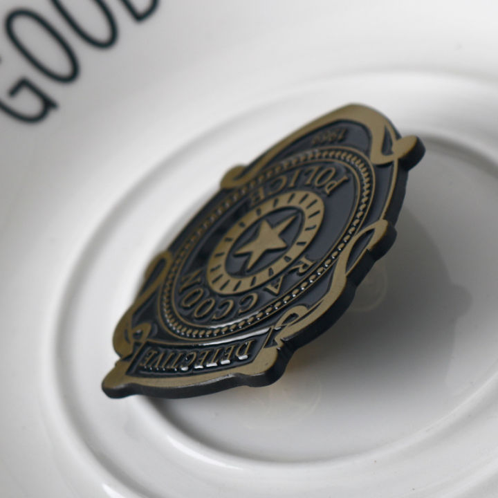 Raccoon%20Police%20Department%20Resident%20Evil%20movie%20badge%20Enamel%20Pin%20brooch%20jewelry%20Backpack%20Decorate%20-%20Image%202