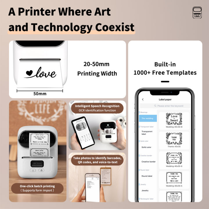 Phomemo%20M110%20Mini%20Portable%20Thermal%20Printer%20Self-adhesive%20Label%20Printer%20For%203/5/10%20rolss%20Stickers%20Label%20Maker%20Printer%20Without%20Ink%20-%20Image%207