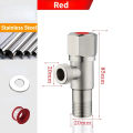 Stainless Steel Hot ＆ Cold Inlet Valve Bathroom Faucet Stop Valve Kitchen Sink Basin Triangle Valve Water Pressure Regulator. 
