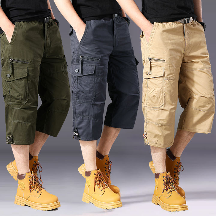 Summer%20pure%20cotton%20cropped%20shorts%20for%20men%20and%20young%20people,%20straight%20leg%20sports%20camouflage%20casual%20workwear%20shorts,%20loose%20and%20thi%20-%20Image%202