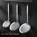 1pc Fat Skimmer Spoon, Stainless Steel Fine Mesh Skimmer, Strainer Spoon For Removing Grease Fat And Foam, Kitchen Tools. 