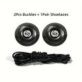 1pair Adjustable Automatic Buckle Rope Universal Kids/Adult Quick Stretching Lock Lazy Laces Sneaker No Tie ShoeLaces Shoe. 
