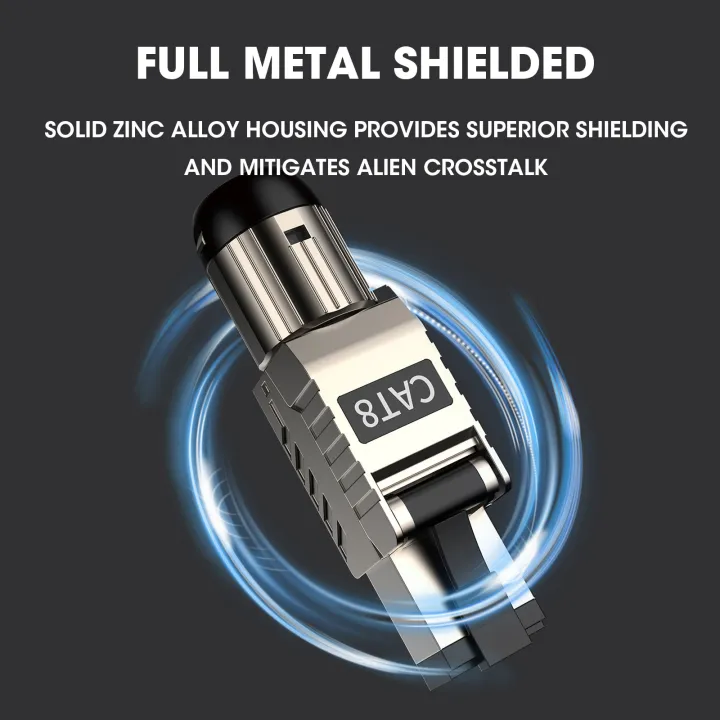 ZoeRax%202-Pack%20RJ45%20Connectors%20Tool%20Free%20Cat%208,%20Cat8%20Field%20Termination%20Plug%20Shielded%20RJ45%20Modular%20Plugs%20for%202000MHz%202GHz%2040G%20-%20Image%205