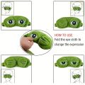 3D Frog Sleep Mask Natural Sleeping Eyeshade Women Men Creative Cartoon Soft Portable Blindfold Travel Office Eyepatch.