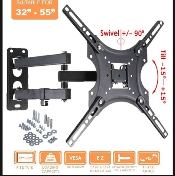 14-55%20inch%20LED/LCD/PLASMA%20Flat%20Panel%20TV%20Wall%20Moving%20Mount%20-%2014%20To%2055%20Inch%20-%20Image%202