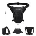 Motorcycle Leg Bag, Waterproof EVA Hard Shell Hip Waist Pouch, Bicycle Crossbody Bag for Outdoor Riding Sports. 