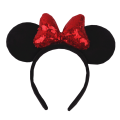 1pc Mouse Ears Headband Girls And Kids 4 Inch Polka Dot Bow Hairdband Holiday Party Travel DIY Hair Accessories.