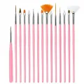 15pcs Fine Detail Paint Brush Set - Miniature Paint Brush For Detailing & Art Painting - Acrylic, Watercolor, Oil,Models. 