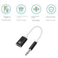 New Earphone Adapter USB C To Aux Audio Dongle Cable Headphone Aux Cable Converter Type-C Converter Earphone Audio Adapter Cable.
