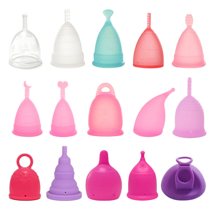 1pcs Feminine Hygiene Menstrual Silicone Cup Medical Silicone Menstrual Cup Lady Women Period Cup