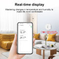 Ewelink ZigBee Smart Thermometer Hygrometer Controller Temperature Humidity Sensor Battery Powered APP Control For Alexa Google. 
