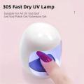 Mini Q-shaped Nail Lamp, UV/LED Nail Dryer, Quick Drying Nail Gel Nail Dryer, For Home Nail Art DIY. 