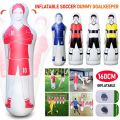 160cm PVC Adult Inflatable Football Training Goalkeeper Soccer Training Dummy Goalkeeper for Kids Standing Boxing Bag Tumbler.