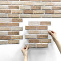 3D Wall Sticker Self-adhesive Faux Brick Wall Panel Peel and Stick Tile Backsplash for Kitchen Bedroom Waterproof Tile Sticker. 