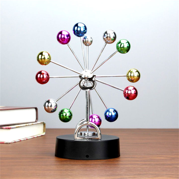 Ferris Wheel Perpetual Motion Apparatus Creative Rotating Simple Newton Pendulum Ball Physical Magnetic Balance Wobbler Gifts