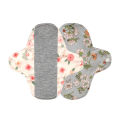 AIO Washable Cotton Printed Panty Liner Regular Flow Menstrual Pads Graphene Cloth Tampons Urinary Incontinence Sanitary Pads.
