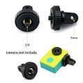 1/4 inch Mini Tripod Adapter Mount for GoPro Hero 13 12 11 10 9 8 7 6 5 Black Sjcam Yi 4K Eken AKASO APEMAN Go Pro Accessory Kit. 