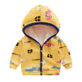 Children's New Fall And Winter Boys And Girls Padded And Thickened Cartoon Jacket Baby Infant Hooded Sweater Cardigan Jacket. 